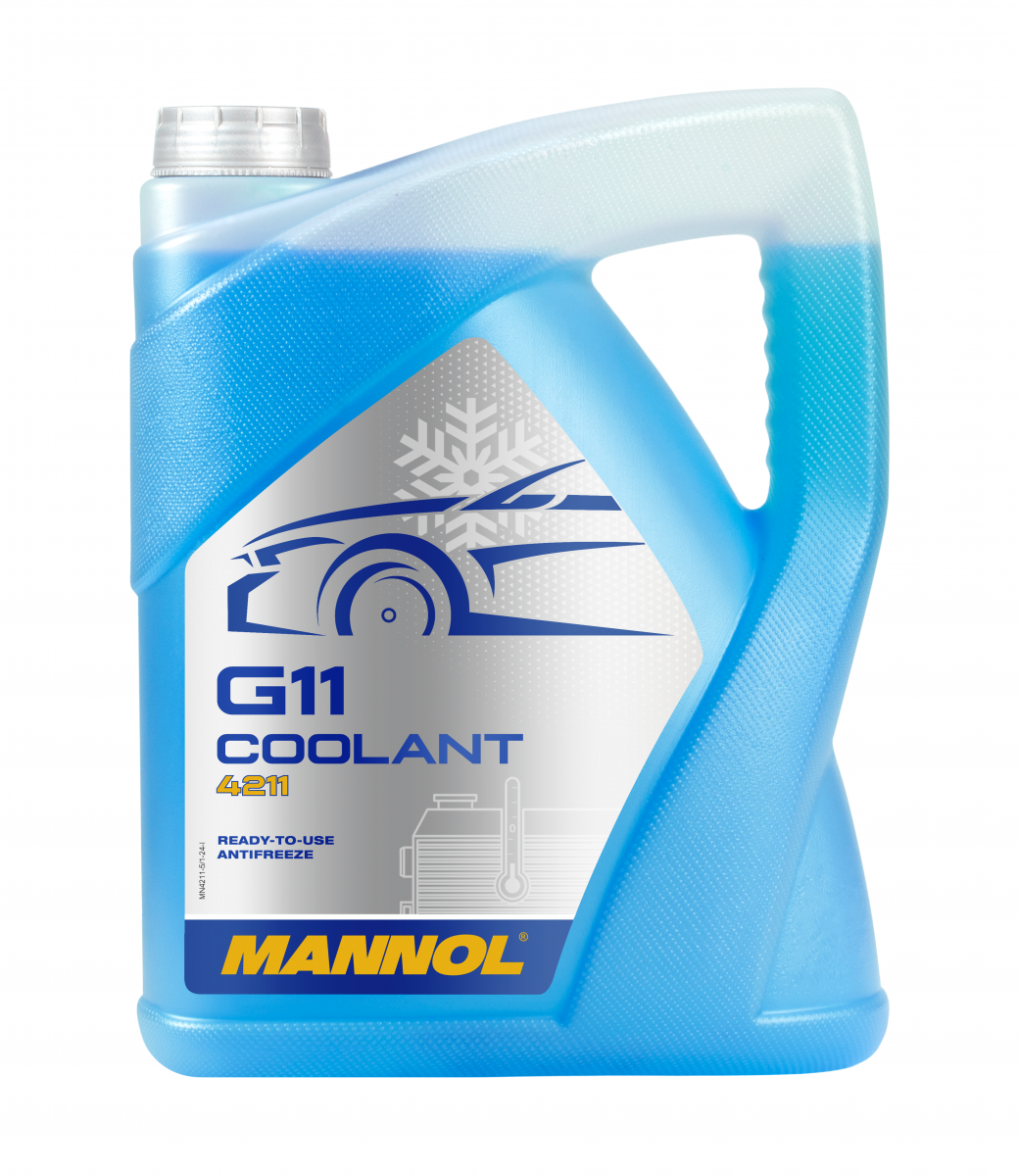 Mannol 4211 G11 Blue Antifreeze/Coolant (-30°C) Ready-To-Use IAT - 5 Litres