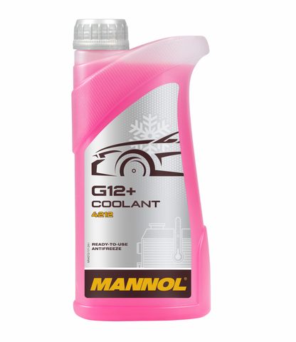 Mannol 4212 G12+ Red Antifreeze/Coolant Ready-To-Use OAT- 1 Litre