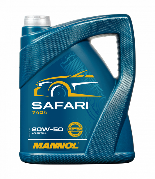 Mannol 7404 Safari 20W-50 Semi-Synthetic Engine Oil - 5 Litres