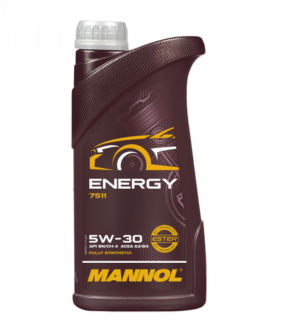 Mannol 7511 Energy 5W-30 A3/B4 Fully Synthetic Engine Oil - 1 Litres