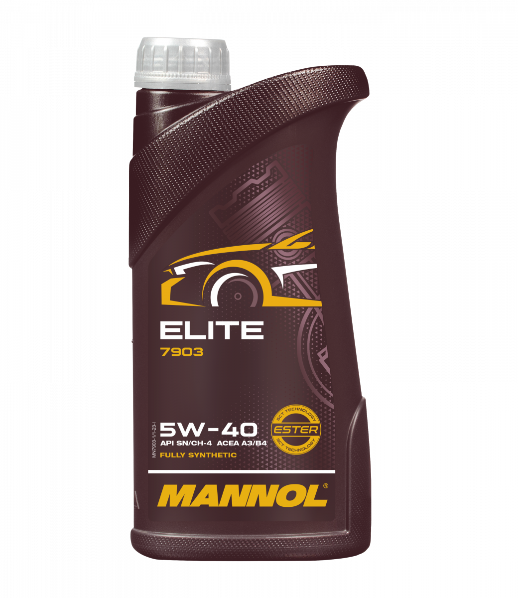 Mannol 7903 Elite 5W-40 ACEA A3/B4 Synthetic Engine Oil - 1 Litre – All ...
