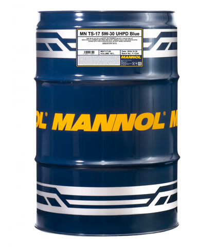 Mannol 7117 TS-17 UHPD 5W-30 Synthetic Engine Oil Barrel - 208 Litres