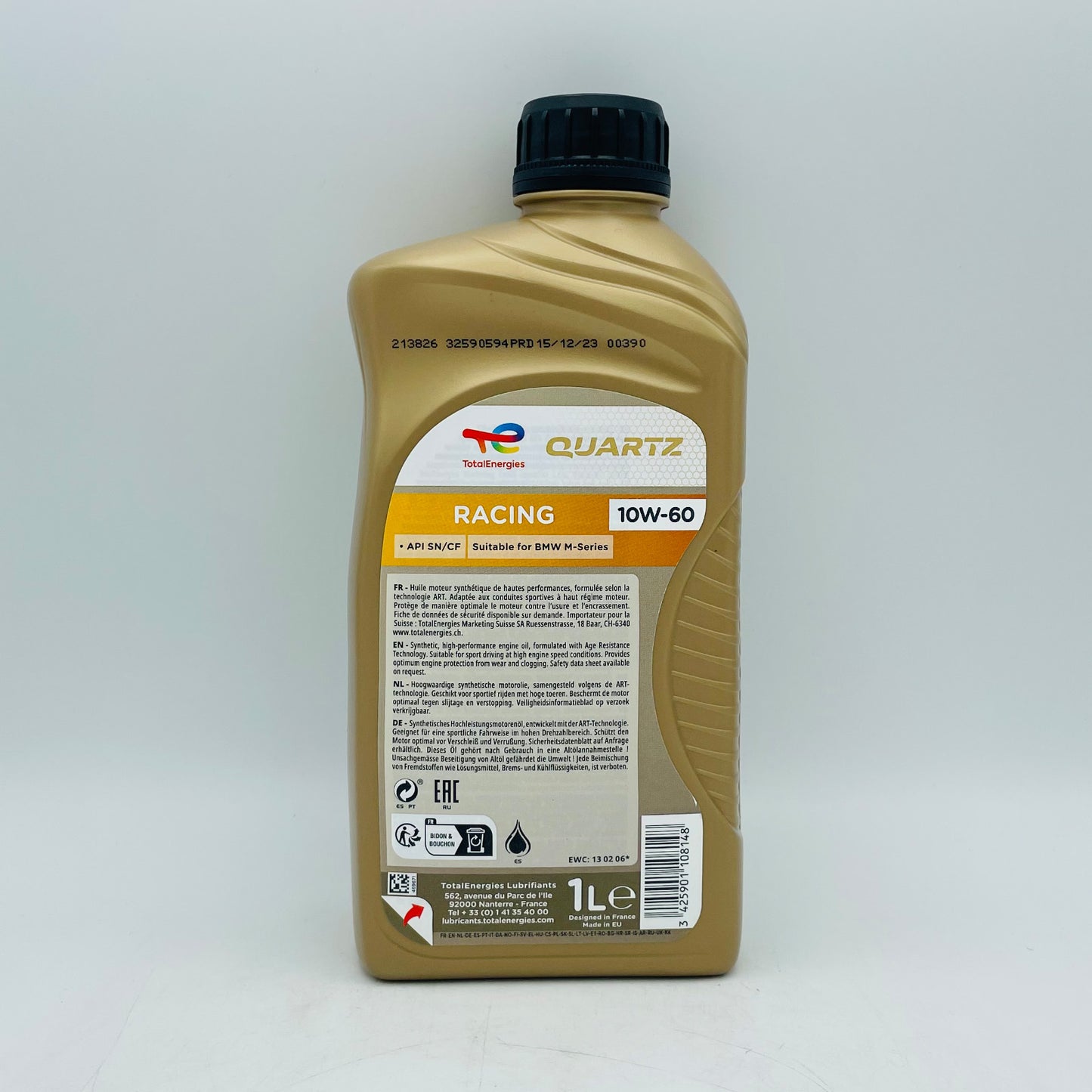 1L TotalEnergies Quartz INEO Racing 10W-60 Engine Oil - 1 Litre