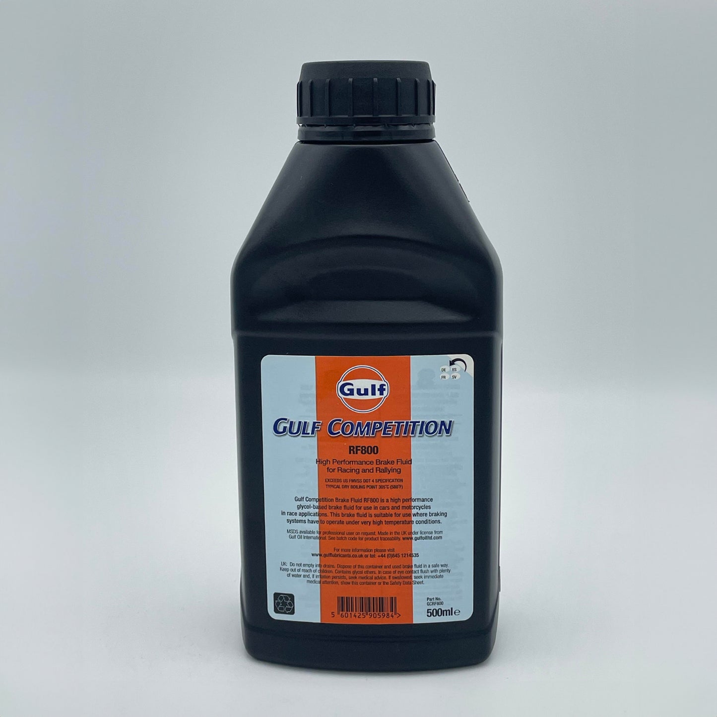 Gulf Competition RF800 Synthetic Brake Fluid DOT 4 - 500ML