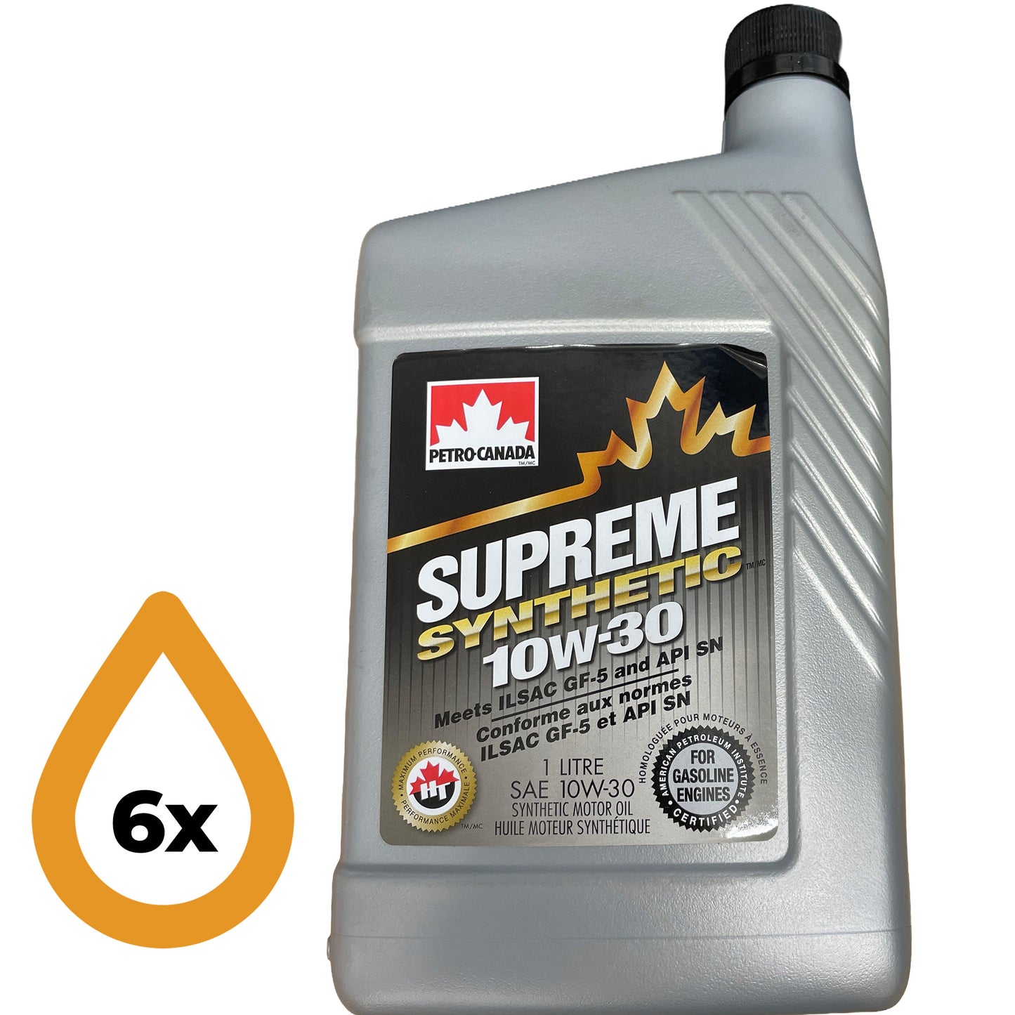Petro-Canada Supreme Synthetic 10W-30 - 6 x 1 Litre