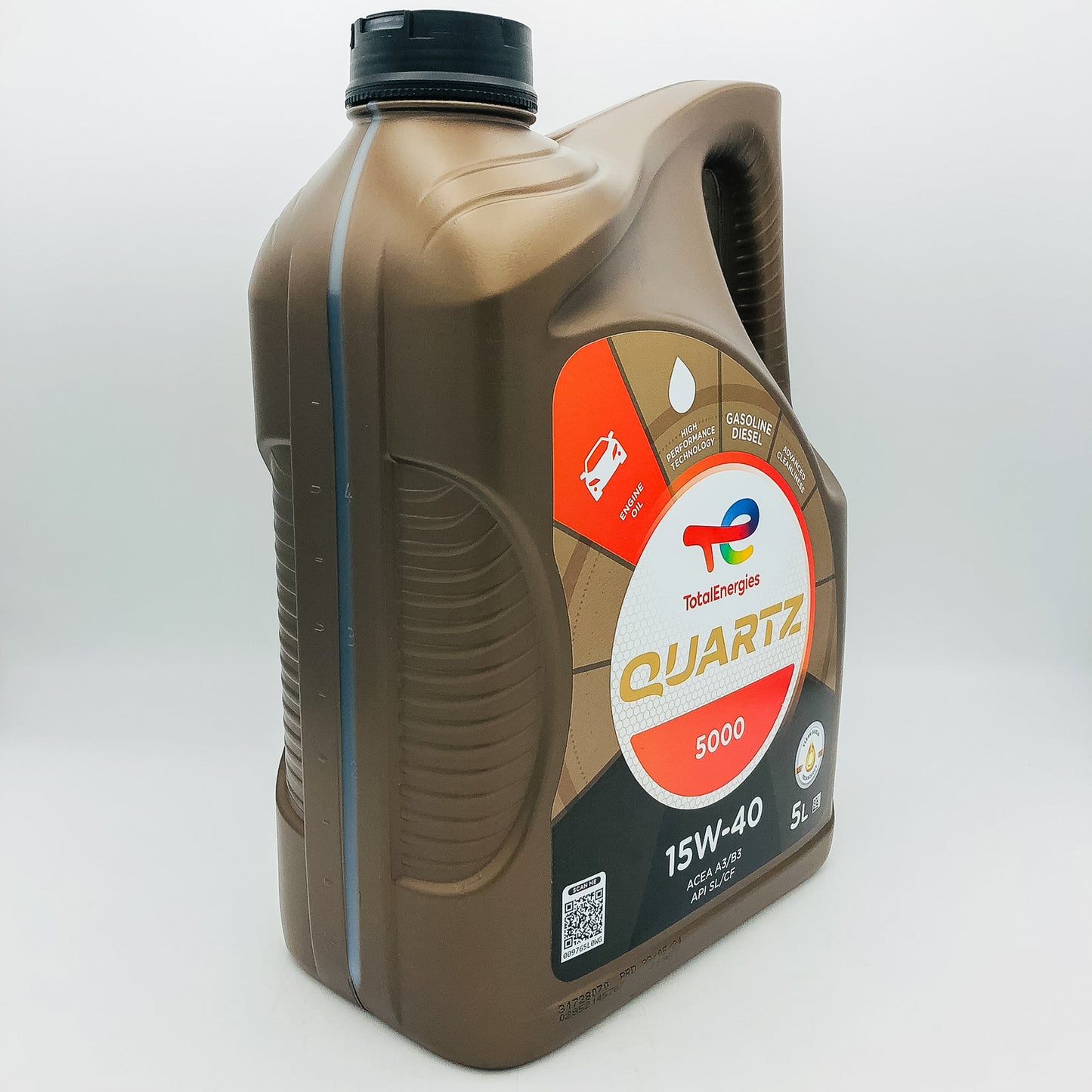 Total Quartz 5000 15W-40 High Performance Diesel Engine Oil - 5 Litres