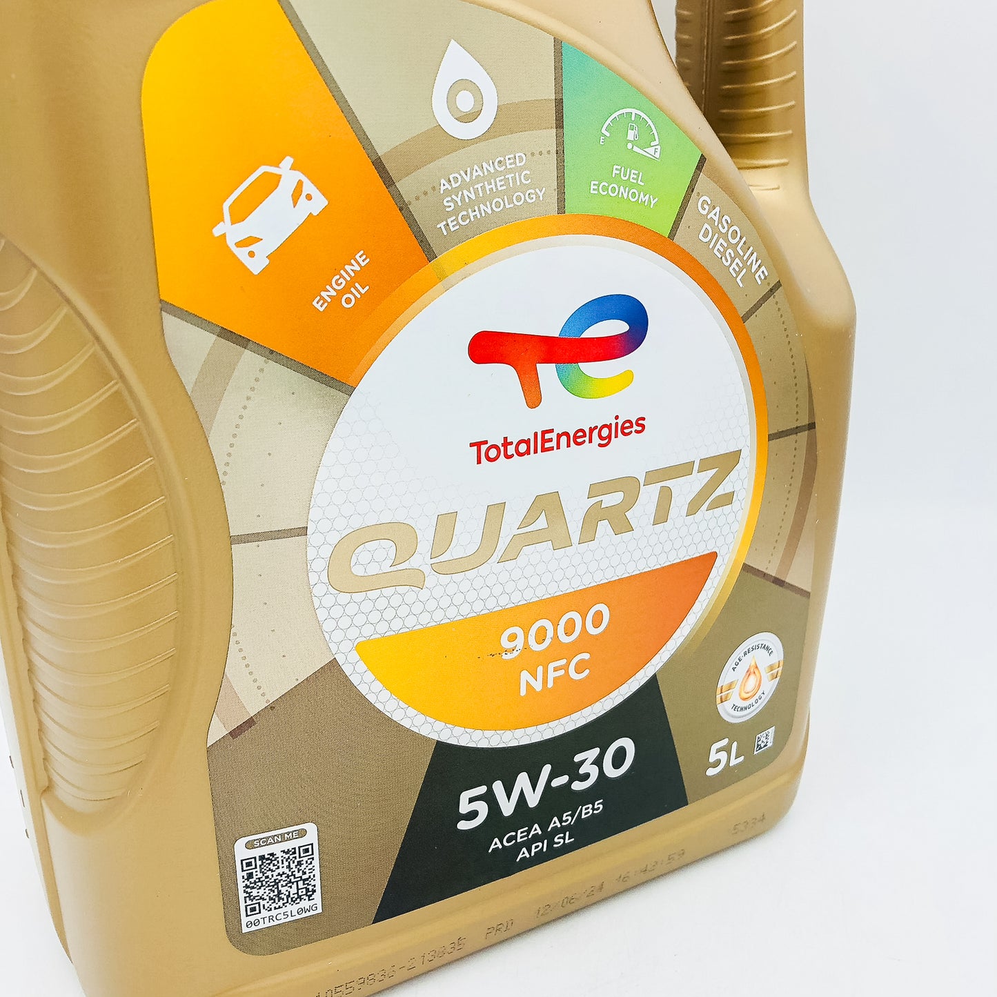 Total Quartz 9000 NFC 5W-30 Advanced Synthetic Technology Engine Oil - 5 Litres