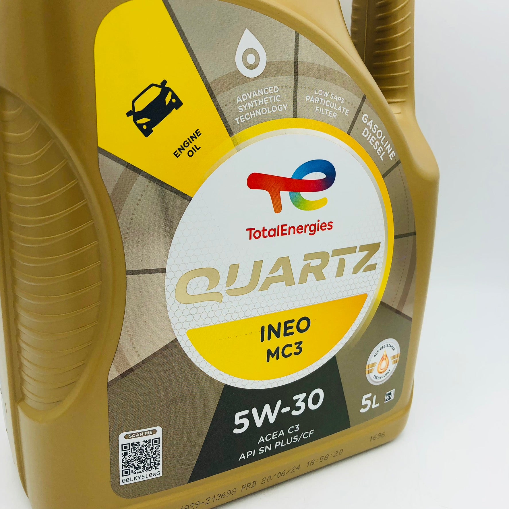 TOTAL QUARTZ INEO MC3 5W-30 Advanced Synthetic Technology Engine Oil - 5 Litres