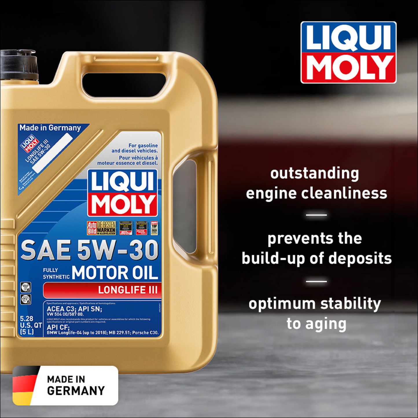 Liqui Moly 20820 Longlife III 5W-30 Engine Oil - 1 Litre