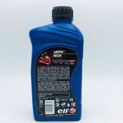 ELF Moto 2 Tech 2-Stroke Motorcycle Engine Oil - 1 Litre