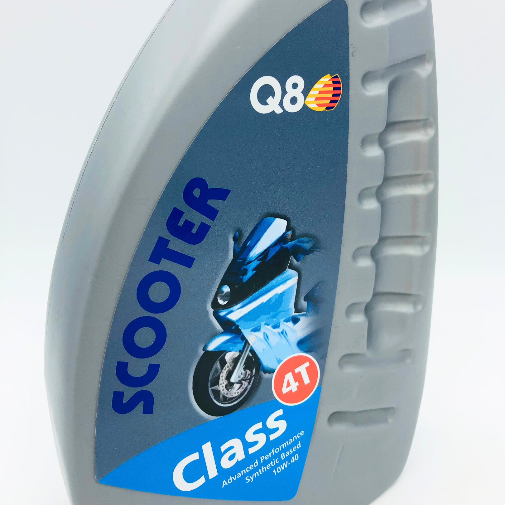 Q8 Scooter Class 4T 10W-40 Synthetic Engine Oil - Label