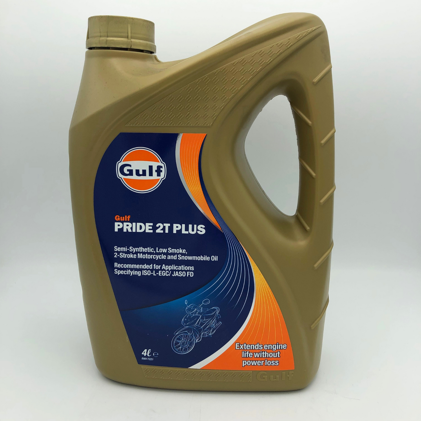 Gulf Pride 2T Plus Semi Synthetic 2 Stroke Motorcycle Engine Oil - 4 Litres