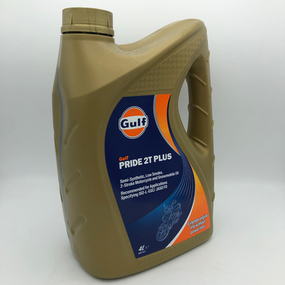 Gulf Pride 2T Plus Semi Synthetic 2 Stroke Motorcycle Engine Oil - 4 Litres