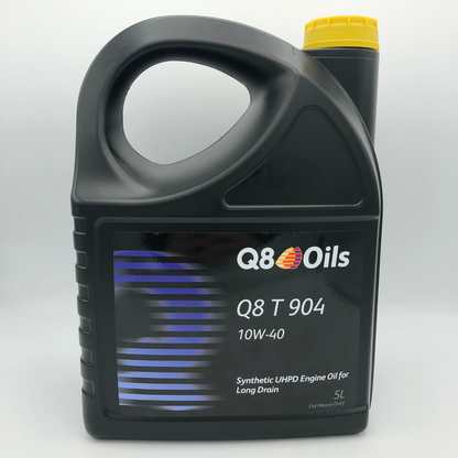 Q8 T 904 10W-40 Synthetic UHPD Engine Oil for Heavy Duty - 5L