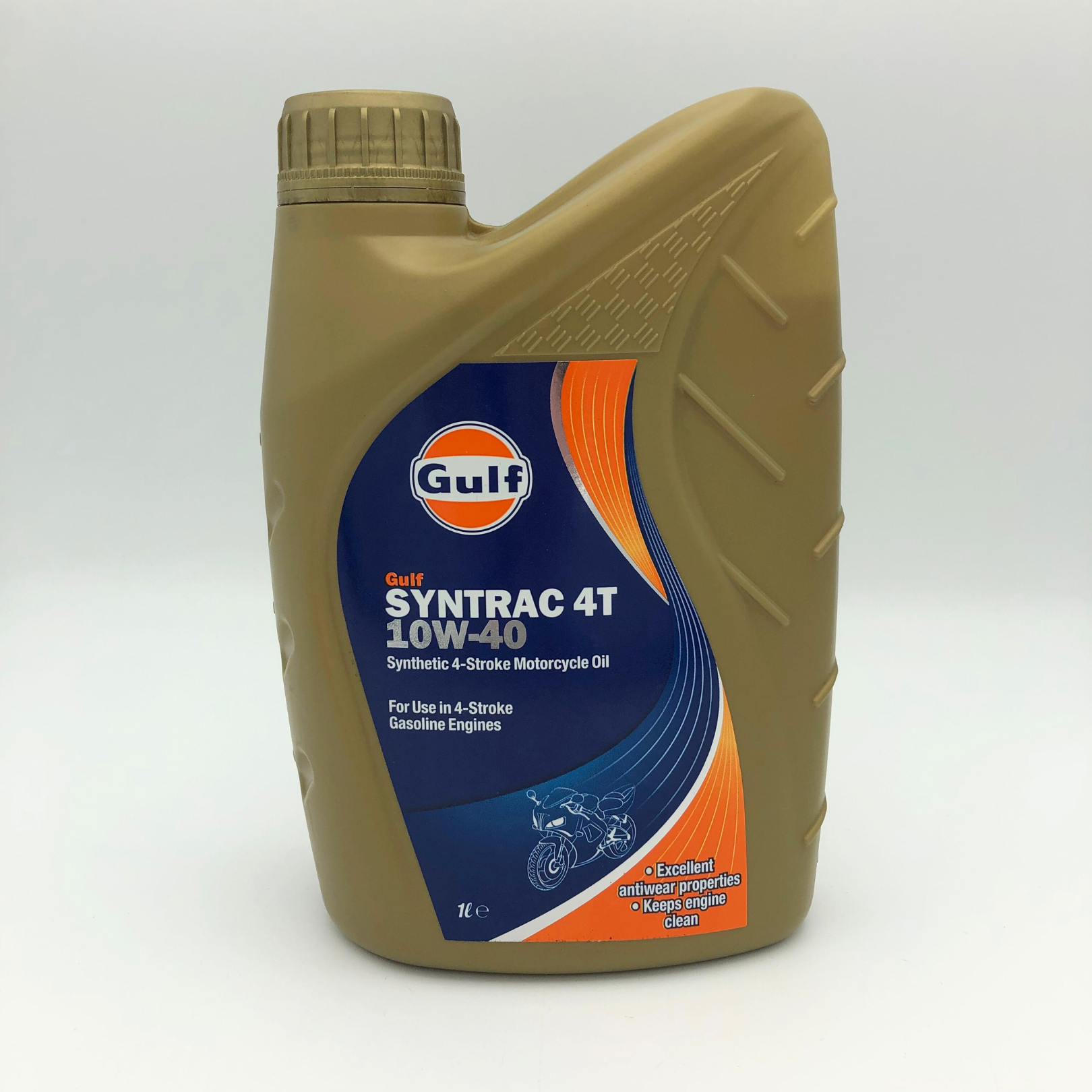 Gulf Syntrac 4T 10W-40 Synthetic 4 Stroke Motorcycle Oil - 1 Litre