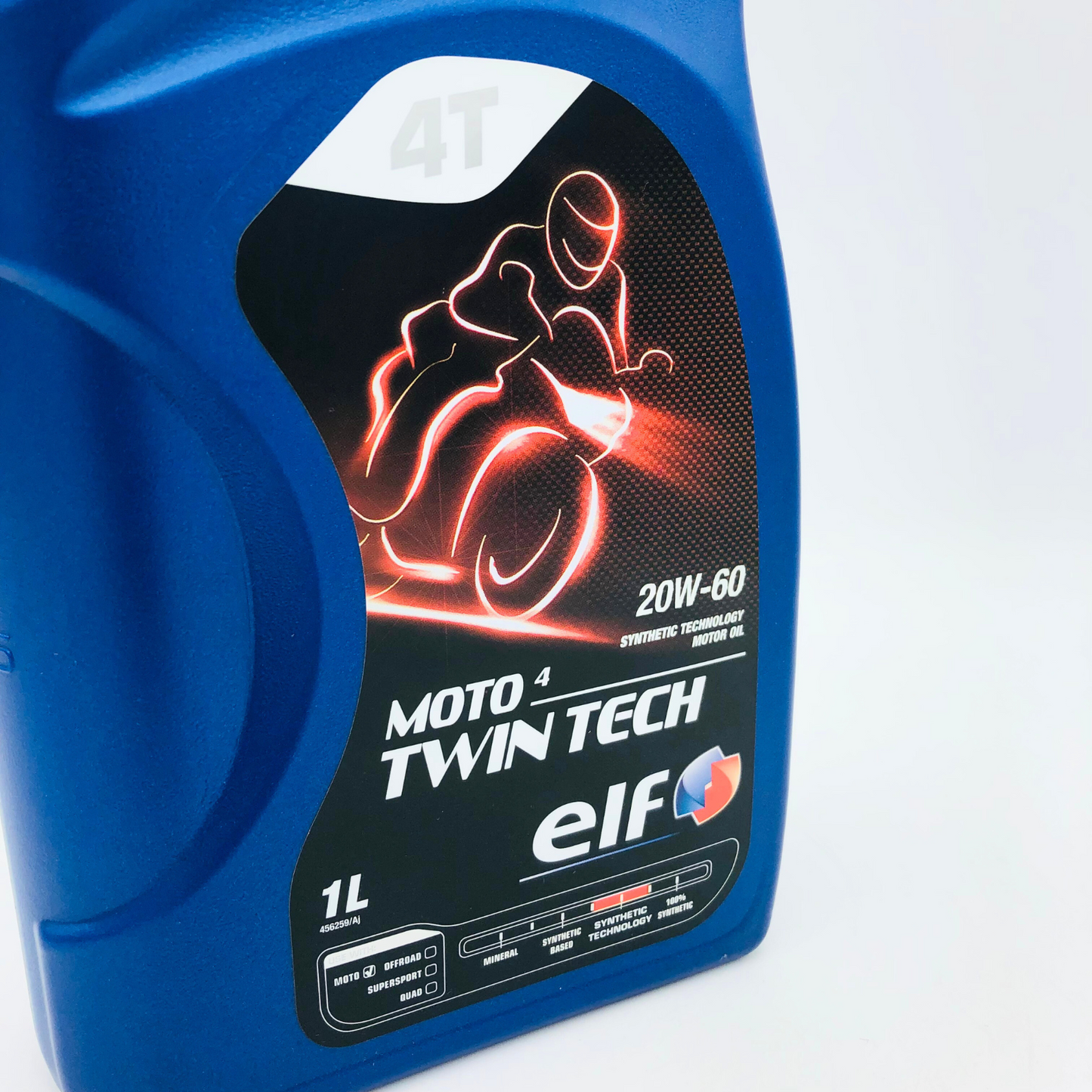 ELF MOTO 4 Twin Tech 20W-60 4 Stroke Motorcycle Engine Oil - 1 Litre