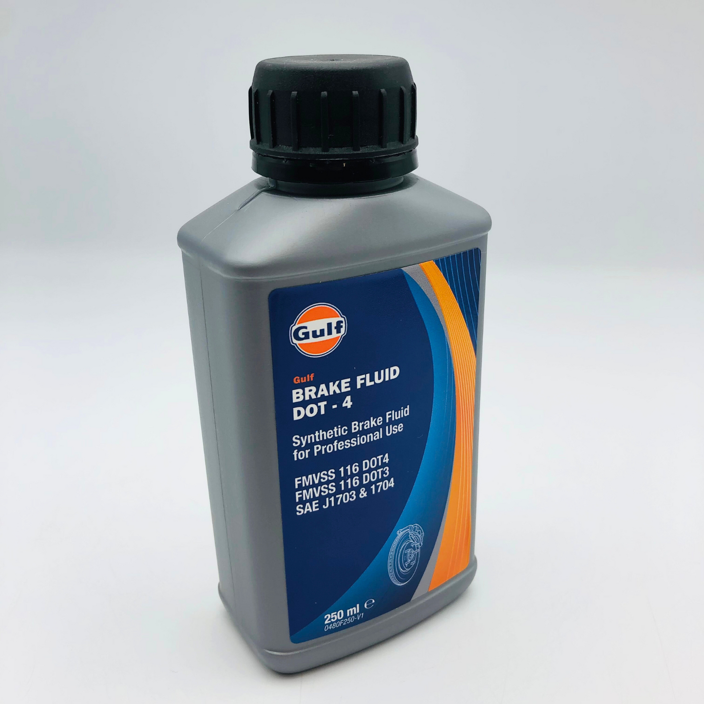 Gulf Synthetic Brake Fluid FMVSS 116 DOT 3/DOT 4 - 250ml