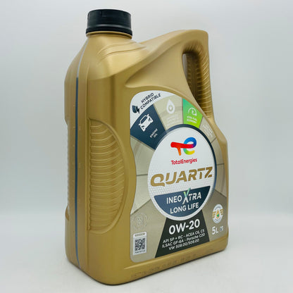 5L Total Quartz INEO Xtra Longlife 0W-20 Engine Oil - 5 Litres