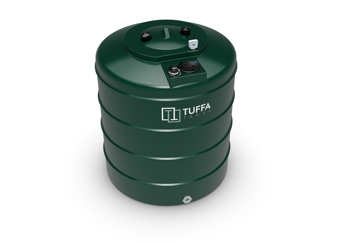 Tuffa 1400 Litre Plastic Single Skin Heating Oil Tank