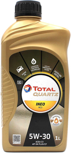 Total QUARTZ INEO MC3 5W-30 ACEA C3 Low SAPS Engine Oil - 12 x 1 Litre