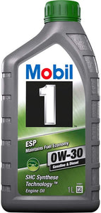 Mobil 1 ESP 0W-30 ACEA C2 C3 API SL Advanced Full Synthetic MB-Approval 229.31 229.51 229.52 Porsche C30 VW 504 507 Engine Oil - 12 x 1 Litre (12L)