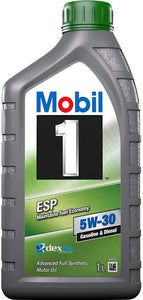 Mobil 1 ESP 5W-30 API CF ACEA C2 C3 Synthetic VW 504 507 Engine Oil - 12 x 1 Litre (12L)