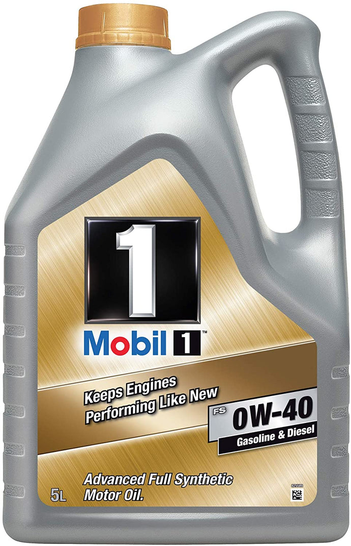 Mobil 1 FS 0W40 Advanced Fully Synthetic MB-Approval 229.3 229.5 Porsche A40 VW 502/505 Engine Oil - 4 x 5 Litre (20L)