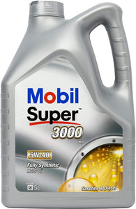 Mobil Super 3000 X1 5W-40 Synthetic API CF AVTOVAZ PSA B71 2296 RN0700 RN0710 VW 502 505 MB-Approval 229.3 Engine Oil - 4 x 5 Litre (20L)
