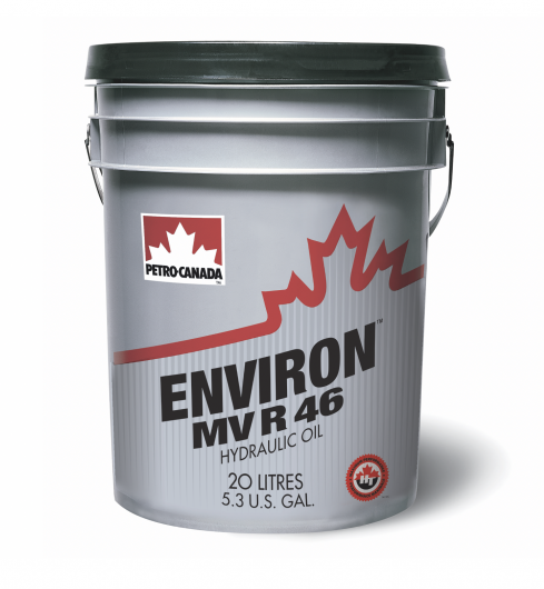 Petro-Canada ENVIRON MV R 46 Premium Multigrade Anti-wear Biodegradable Hydraulic Fluid Parker Denison HF-0/1/2 Approved - 20 Litres
