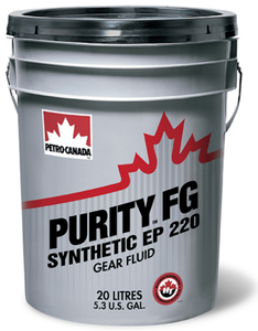 Petro-Canada PURITY FG Synthetic EP 220 Gear Fluid Oil - 20 Litres