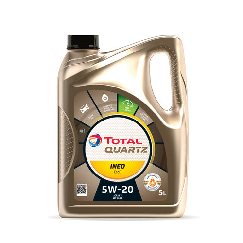 Total Quartz INEO ECOB 5W-20 API SN/CF ACEA C5 Engine Oil FORD-Approved WSS-M2C948-B - 5 Litres - All Oils