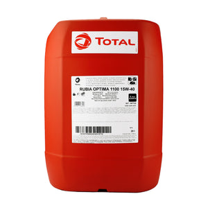 Total Rubia Optima 1100 15W40 ACEA E7 E9 API CK-4/CJ-4 MB-Approval 228.31 Diesel Engine Oil - 20 Litres