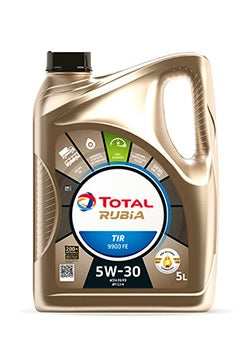 Total Rubia TIR 9200 FE 5W-30 API CF Fully Synthetic Diesel Engine Oil ACEA E4 E7 Cummins CES 20076/20077 - 3 x 5 Litres (15L)