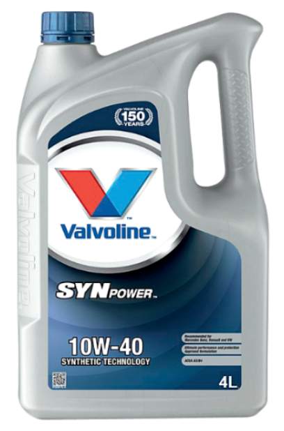 Valvoline 10W-40 Engine Oil SynPower Fully Synthetic A3/B3 BMW-LL UK - 4 Litres
