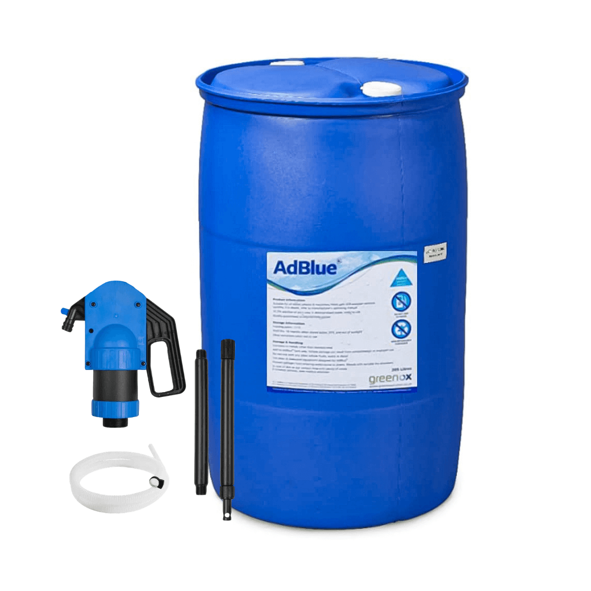 Greenox AdBlue 205 Litre Barrel With Samoa Pump – All Oils