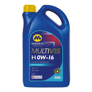 Morris Lubricants Multivis ECO H 0W-16 API SN Fully Synthetic Fuel Efficient Engine Oil - 2 x 5 Litres (10L)