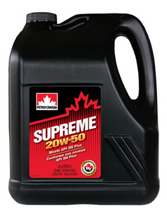 Petro-Canada Premium Classic SAE 20W-50 Synthetic OEM Approval API SP Licensed Engine Oil - 4 x 4 Litres (16L)