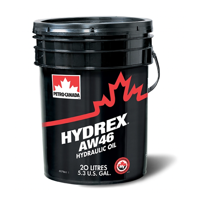 Petro-Canada HYDREX AW 46 Hydraulic Oil DIN 51524 Part 2 HLP - 20 Litres