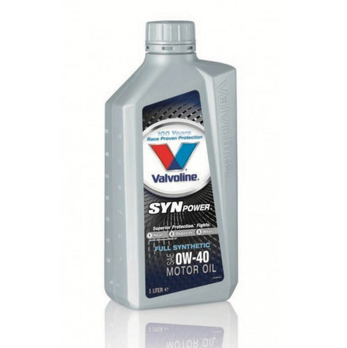 Valvoline Synpower Fully Synthetic SAE 0W-40 API SJ/CF ACEA A3/B3 MB-Approval 229.3 VW 502/503.01/505 - 12 x 1 Litre